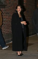 AMERICA FERRERA Arrives at Late Show with Stephen Colbert in New York 01/10/2024
