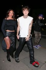 ANASTASIA KARANIKOLAOU and Jaden Hossler Arrives at SHOREbar in Santa Monica 01/25/2024