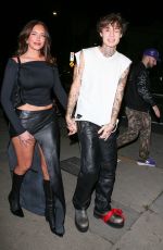 ANASTASIA KARANIKOLAOU and Jaden Hossler Arrives at SHOREbar in Santa Monica 01/25/2024
