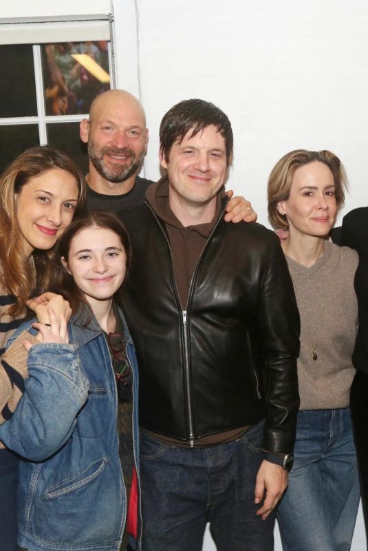 ANGELINA JOLIE, ELLE FANNING, SARAH PAULSON and the Cast of Appropriate at Hayes Theater in New York 12/30/2023