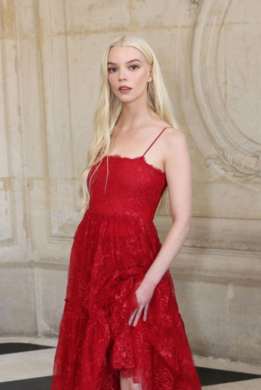 ANYA TAYLOR-JOY at Dior SS 2024 Fashion Show in Paris 01/22/2024