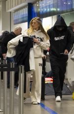 ARABELLA CHI Arrives at Manchester Airport on New Year