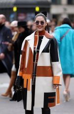 ARAYA HARGATE Arrives at Fendi Couture SS24 Show at Haute Couture Week in Paris 01/25/2024