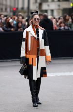 ARAYA HARGATE Arrives at Fendi Couture SS24 Show at Haute Couture Week in Paris 01/25/2024
