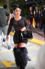 ARI FLETCHER Out for dinner at Carbone in Miami 01/13/2023