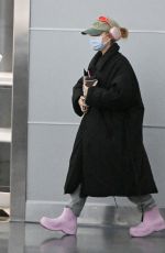 ARIANA GRANDE Arrives at JFK Airport in New York 01/27/2024