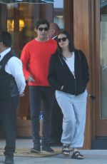 ASHLEY BENSON and Brandon Davis Leaves Cipriani in Beverly Hills 01/10/2024