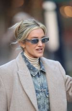 ASHLEY ROBERTS in Double Denim at Heart Radio in London 01/09/2024