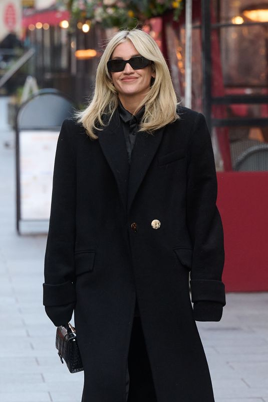 ASHLEY ROBERTS Leaves Global Radio Studios in London 01/04/2023