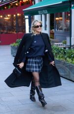 ASHLEY ROBERTS Leaves Global Radio Studios in London 01/10/2024