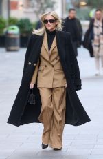 ASHLEY ROBERTS Leaves Global Radio Studios in London 01/11/2024