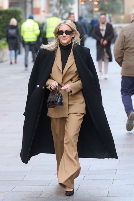 ASHLEY ROBERTS Leaves Global Radio Studios in London 01/11/2024