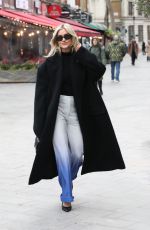 ASHLEY ROBERTS Leaves Global Radio Studios in London 01/17/2024