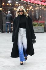 ASHLEY ROBERTS Leaves Global Radio Studios in London 01/17/2024