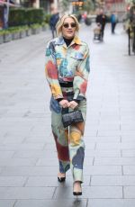 ASHLEY ROBERTS Leaves Global Radio Studios in London 01/25/2024