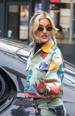 ASHLEY ROBERTS Leaves Global Radio Studios in London 01/25/2024