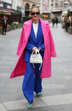ASHLEY ROBERTS Leaves Heart Breakfast Radio Studios in London 01/08/2024