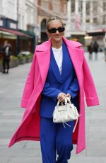 ASHLEY ROBERTS Leaves Heart Breakfast Radio Studios in London 01/08/2024