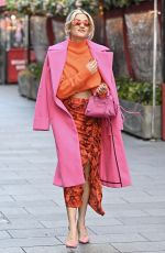 ASHLEY ROBERTS Leaves Heart Breakfast Show in London 01/22/2024