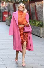 ASHLEY ROBERTS Leaves Heart Breakfast Show in London 01/22/2024