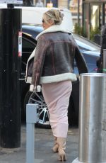 ASHLEY ROBERTS Leaves Heart Radio in London 01/15/2024