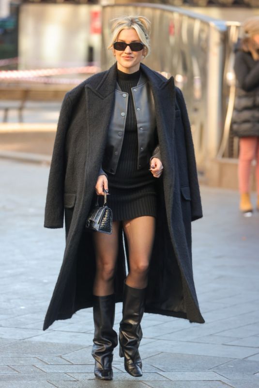 ASHLEY ROBERTS Leaves Heart Radio in London 01/19/2024