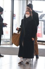 ASHLEY TISDALE Arrives at JFK Airport in New York 01/24/2024
