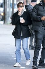 AUBREY PLAZA Arrives for Her Matinee Performance of Danny and the Deep Blue Sea in New York 01/03/2024