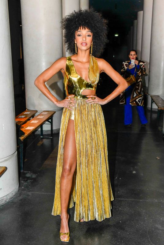 AURELIE KONATE at On Aura Tout Vu Front Row Arrivals at Haute Couture Week in Paris 01/22/2024