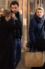 AURORA RAMAZZOTTI Arrives at Michelle Hunizker