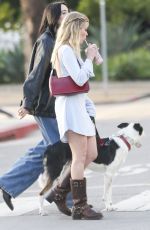 AVA PHILIPPE Out with Her Dog in Santa Monica 01/13/2024