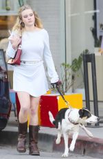 AVA PHILIPPE Out with Her Dog in Santa Monica 01/13/2024