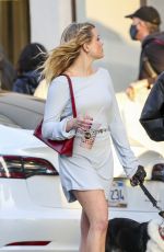 AVA PHILIPPE Out with Her Dog in Santa Monica 01/13/2024