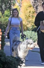 AVA PHILLIPPE and Spencer Held Out with Their Dogs in Santa Monica 01/10/2024