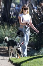 AVA PHILLIPPE and Spencer Held Out with Their Dogs in Santa Monica 01/10/2024