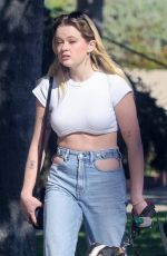 AVA PHILLIPPE and Spencer Held Out with Their Dogs in Santa Monica 01/10/2024