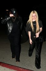 AVRIL LAVIGNE on a Dinner Date at Catch Steak in West Hollywood 01/29/2024