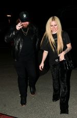 AVRIL LAVIGNE on a Dinner Date at Catch Steak in West Hollywood 01/29/2024