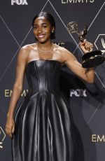 AYO EDEBIRI at 75th Primetime Emmy Awards in Los Angeles 01/15/2024
