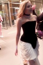 BEBE WOOD Arrives at Mean Girls Premiere at AMC Lincoln Square in New York 01/08/2024