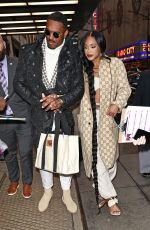 BIANCA BELAIR and Montez Ford Leaves NBC Studios in New York 01/23//2024