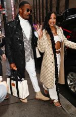 BIANCA BELAIR and Montez Ford Leaves NBC Studios in New York 01/23//2024