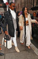 BIANCA BELAIR and Montez Ford Leaves NBC Studios in New York 01/23//2024