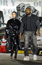 BIANCA CENSORI and Kanye West at Tanning Salon in Los Angeles 01/19/2024