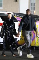 BIANCA CENSORI and Kanye West at Tanning Salon in Los Angeles 01/19/2024