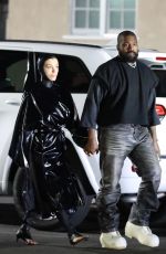 BIANCA CENSORI and Kanye West at Tanning Salon in Los Angeles 01/19/2024