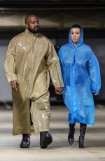 BIANCA CENSORI and Kanye West Leaves Sunset Tower in Los Angeles 01/23/2024