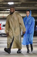 BIANCA CENSORI and Kanye West Leaves Sunset Tower in Los Angeles 01/23/2024