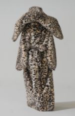 BIANCA CENSORI Covered Head-to-toe in Fur at a Studio in Los Angeles 01/23/2024