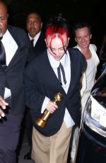 BILLIE EILISH Arrives at Golden Globes Afterparty at Chateau Marmont 01/07/2024